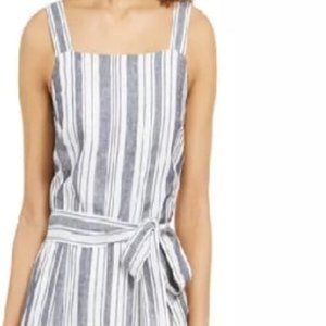 Petite Sleeveless Striped Jumpsuit NEW